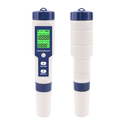 다중 파라미터 pH 미터 5 in 1 TDS/EC/Salinity/TEMP 검사기 교체 가능한 전극