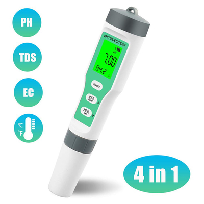 수족관 및 수식물용 4 in 1 방수 물 검사기 pH/TDS/EC/Temp Meter