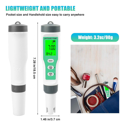 수족관 및 수식물용 4 in 1 방수 물 검사기 pH/TDS/EC/Temp Meter
