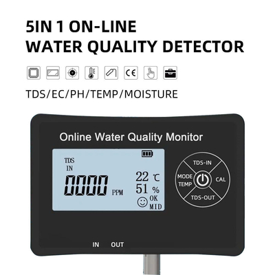 TDS/EC 범위 0-9999 ppm/us/cm 수족관 모니터링을 위한 다중 파라미터 물 검사기