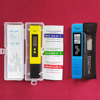 PH TDS EC 온도계 조합 측정 범위 0-14ph 0-9990ppm 0-9990us/cm 3V 펜 타입