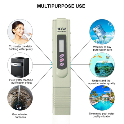 물 오염 및 온도 변화 검출을 위한 편리한 펜형 TDS 미터