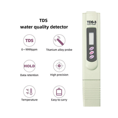 물 오염 및 온도 변화 검출을 위한 편리한 펜형 TDS 미터