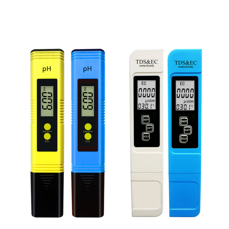 PH TDS EC 온도계 조합 측정 범위 0-14ph 0-9990ppm 0-9990us/cm 3V 펜 타입